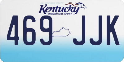 KY license plate 469JJK