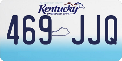 KY license plate 469JJQ