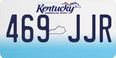 KY license plate 469JJR