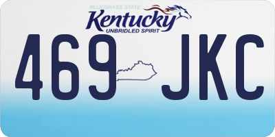 KY license plate 469JKC