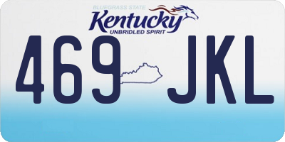 KY license plate 469JKL