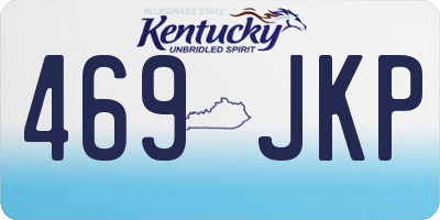 KY license plate 469JKP