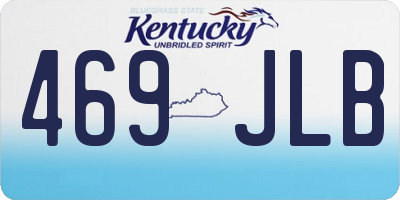 KY license plate 469JLB