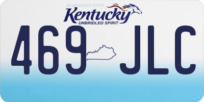 KY license plate 469JLC
