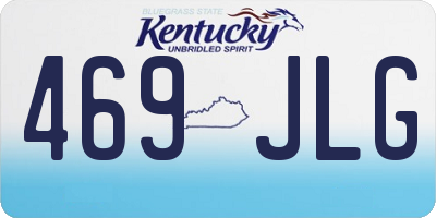 KY license plate 469JLG