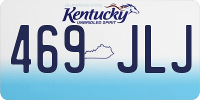 KY license plate 469JLJ