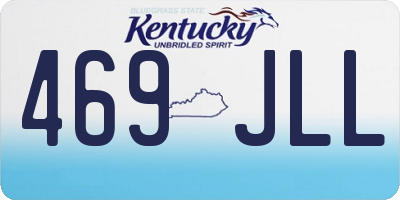 KY license plate 469JLL