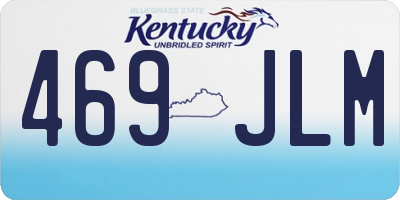 KY license plate 469JLM