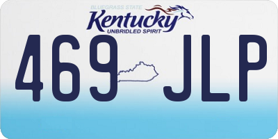 KY license plate 469JLP