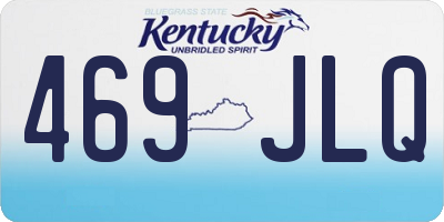 KY license plate 469JLQ