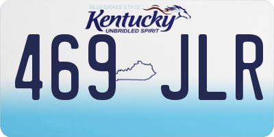 KY license plate 469JLR