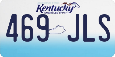 KY license plate 469JLS