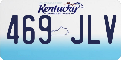 KY license plate 469JLV