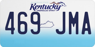 KY license plate 469JMA