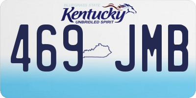 KY license plate 469JMB