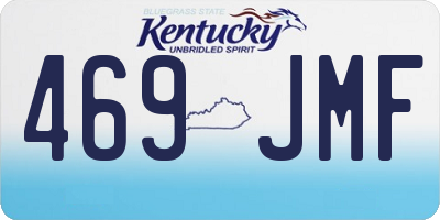 KY license plate 469JMF