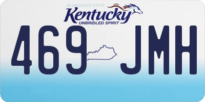 KY license plate 469JMH
