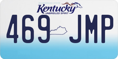 KY license plate 469JMP
