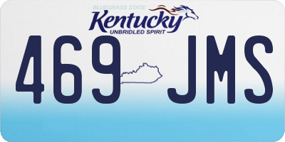 KY license plate 469JMS