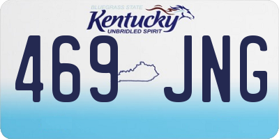 KY license plate 469JNG