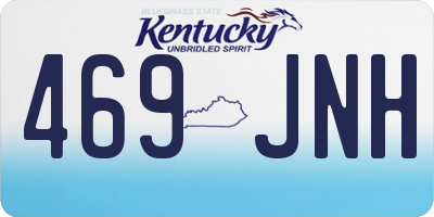 KY license plate 469JNH