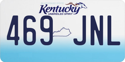 KY license plate 469JNL