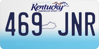 KY license plate 469JNR