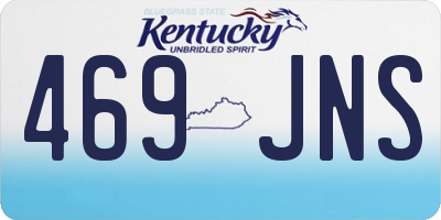 KY license plate 469JNS