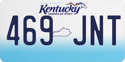 KY license plate 469JNT
