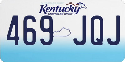 KY license plate 469JQJ