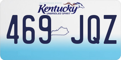 KY license plate 469JQZ