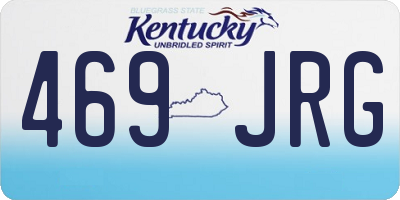 KY license plate 469JRG