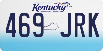 KY license plate 469JRK
