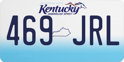 KY license plate 469JRL