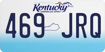 KY license plate 469JRQ