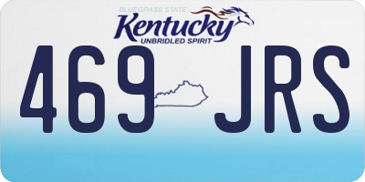 KY license plate 469JRS