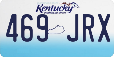 KY license plate 469JRX