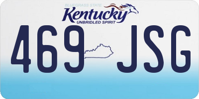 KY license plate 469JSG