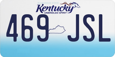 KY license plate 469JSL