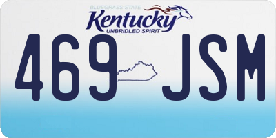 KY license plate 469JSM