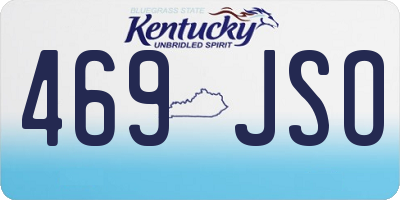 KY license plate 469JSO