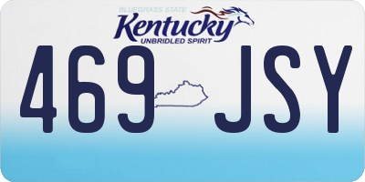 KY license plate 469JSY