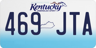 KY license plate 469JTA