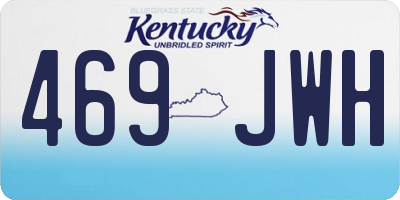 KY license plate 469JWH