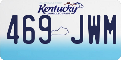 KY license plate 469JWM