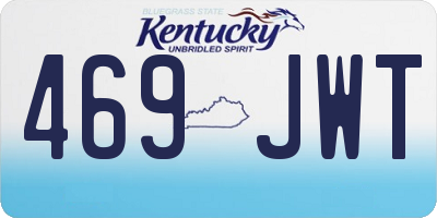 KY license plate 469JWT