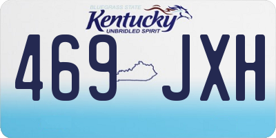 KY license plate 469JXH