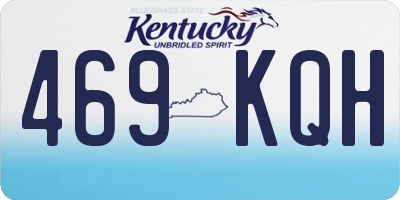 KY license plate 469KQH