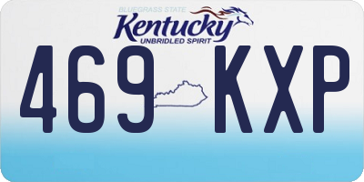 KY license plate 469KXP