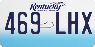 KY license plate 469LHX